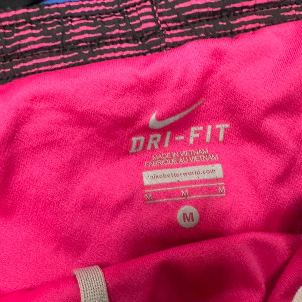 Nike Vintage Pink & Blue Set Of Running Shorts Dri-Fit Size Medium - Picture 5 of 5